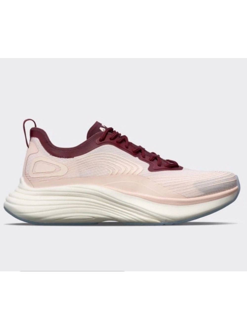 APL Streamline Lace Up Running Shoe Pink  Burgundy /Multi Women 10